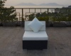 Leisure garden rattan armless chair