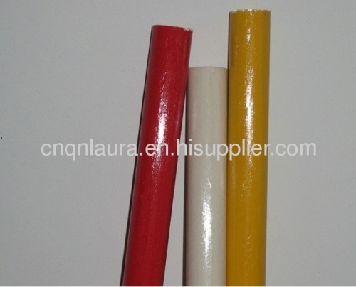 Color painted glass fiber tube