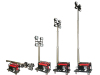 2000W Portable Gasoline Mobile Lighting Tower Unit