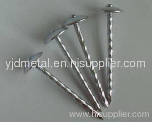 umbrella roofing nail with rubber