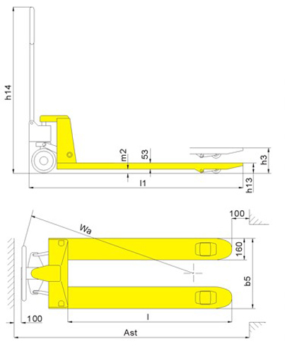 2500 KGS Hand Pallet Truck