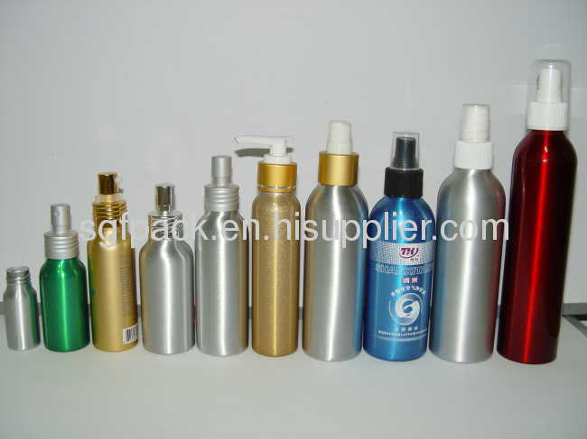 Brushed Aluminum bottle shampoo conditioner hair serum body wash and lotion bottle Aluminum container Aerosol bottle