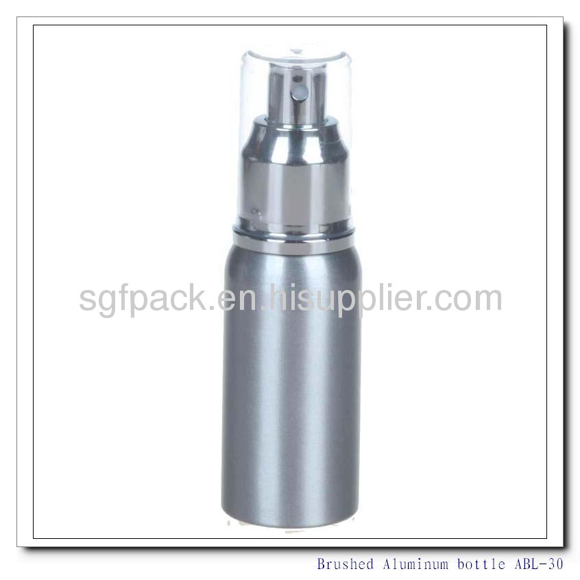 Brushed Aluminum bottle shampoo conditioner hair serum body wash and lotion bottle Aluminum container Aerosol bottle