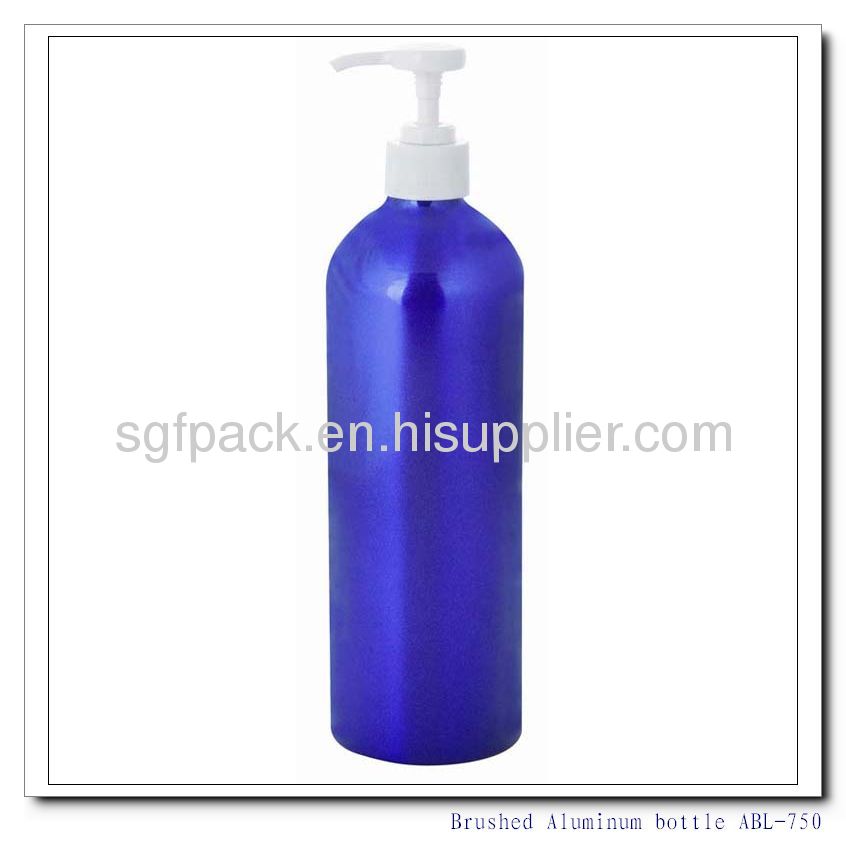 Brushed Aluminum bottle shampoo conditioner hair serum body wash and lotion bottle Aluminum container Aerosol bottle