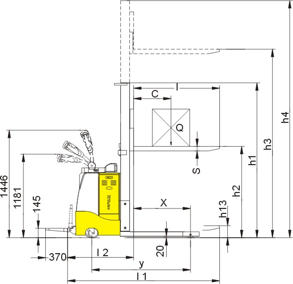 Stand-on Full Electric Stacker