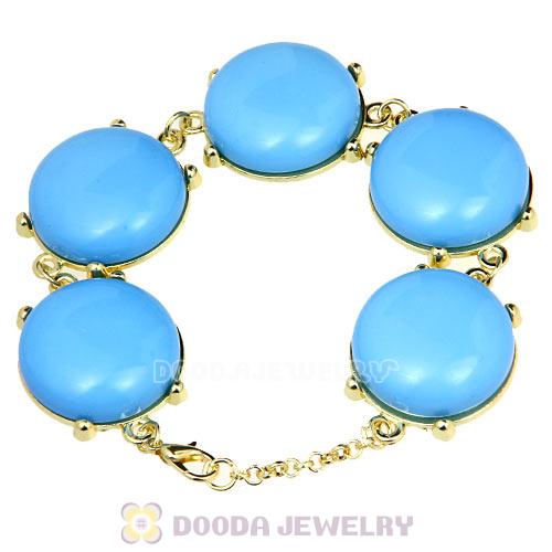 2013 Fashion Resin Bead Dark Sky Blue j crew Bubble Bracelets Wholesale