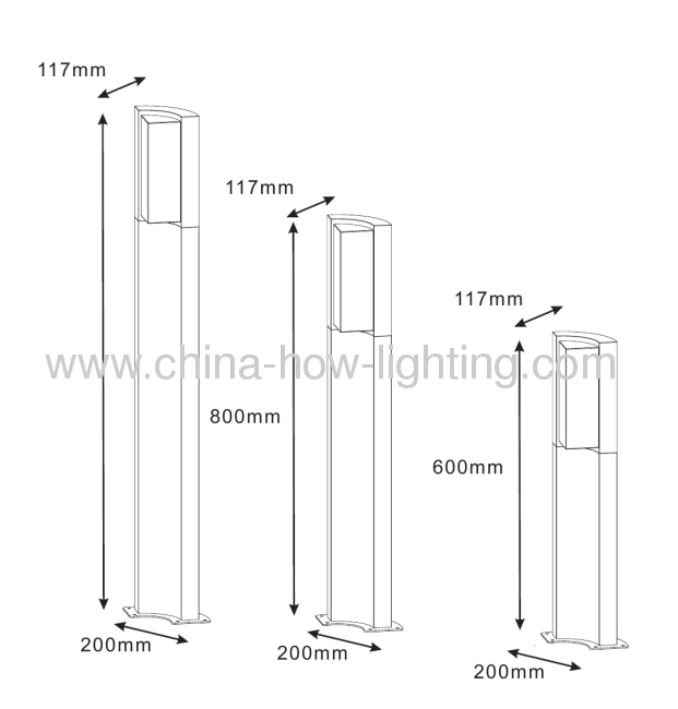 4W Aluminium Garden Lamp IP54 with 20pcs 5050SMD Epistar Taiwan