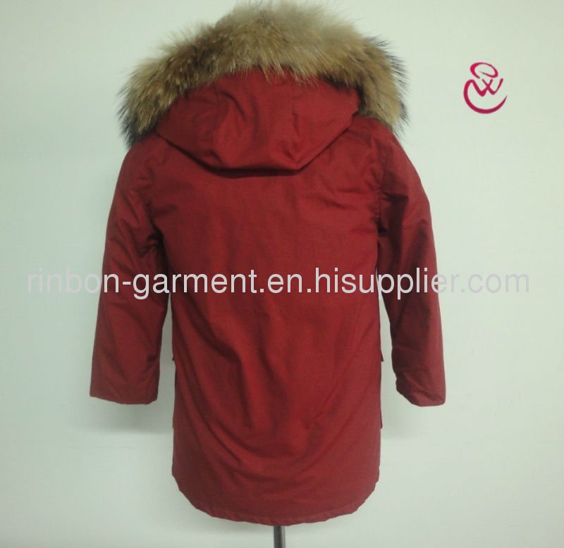 2013 new elegant ladies winter coat with big fox collar