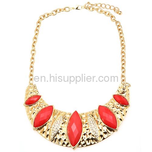 China Gold Plated Cheap Bib Necklace 2013 Wholeslae