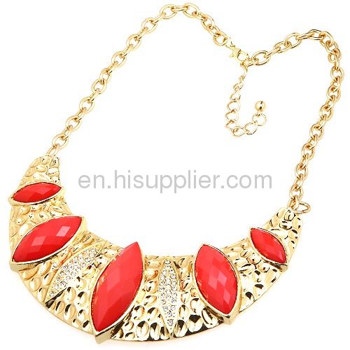 China Gold Plated Cheap Bib Necklace 2013 Wholeslae