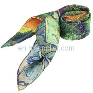 Wholeslae Designer Silk Scarf Square Van Gogh