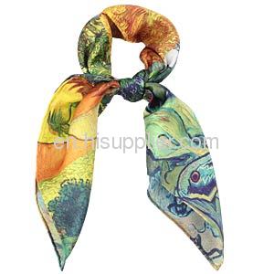 Wholeslae Designer Silk Scarf Square Van Gogh