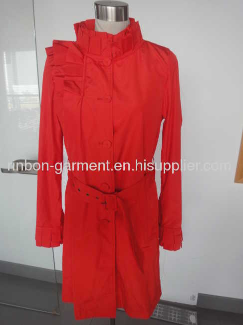 2013 NEW DESIGN SPRING LONG JACKET FOR WOMEN