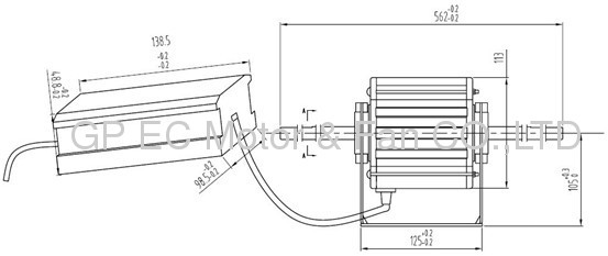 230V high efficiency 1/5 hp ECM motor for condenserlike GE ECM