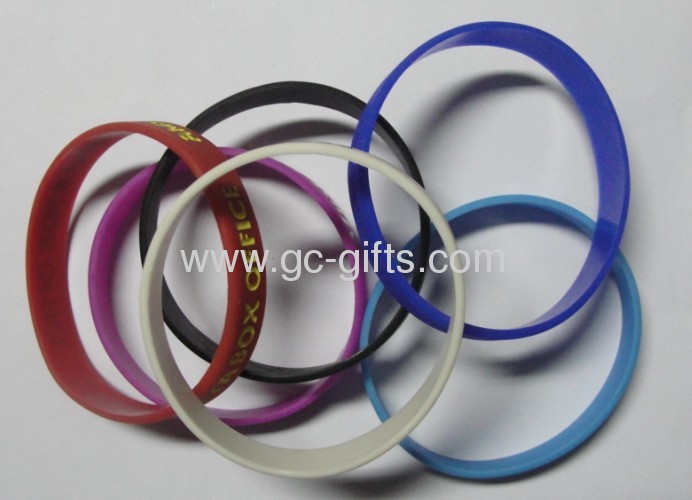 Promotional silicone wristband with logo