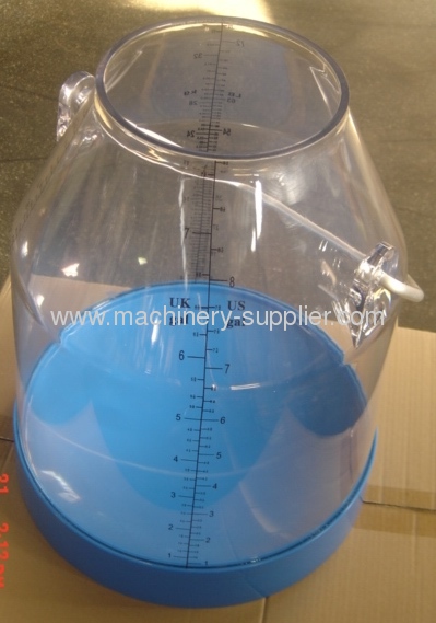 Plastic Transparent Milk Bucket for portable milking machine 