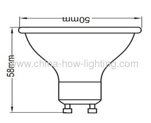 3W-4.5W Aluminium Body GU10 LED Bulbs with 2835SMD Epistar Chips