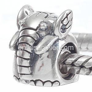 Cute Designer european Silver Elephant Charms Bead China Cheap