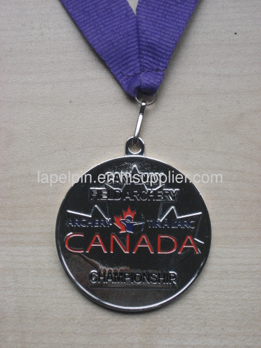 Two plating Combined Medallion with Various Color Ribbon