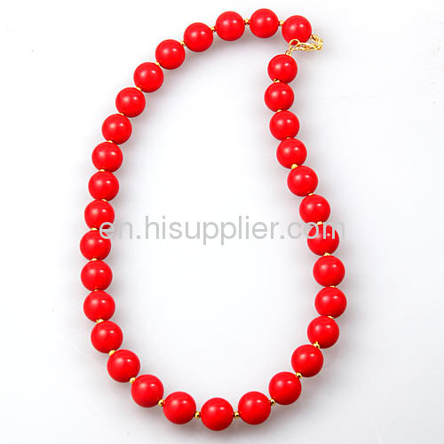 Wholesale Gold Plated Spacer Beads Coral Bubble Beaded Necklace