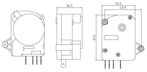 Large refrigerators cold storages defrost timer