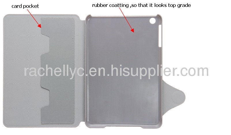 iPad mini stand case 2 way folding case for iPad mini Slim leather case for iPad mini