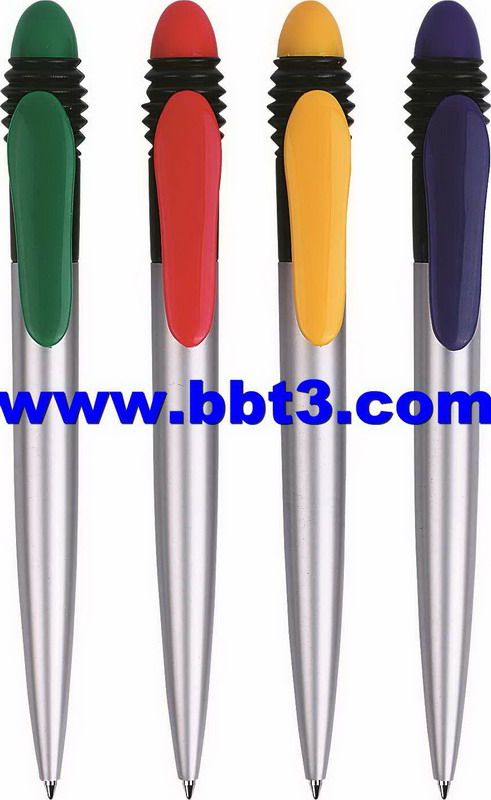 Promotion ballpoint pen with colorful clip