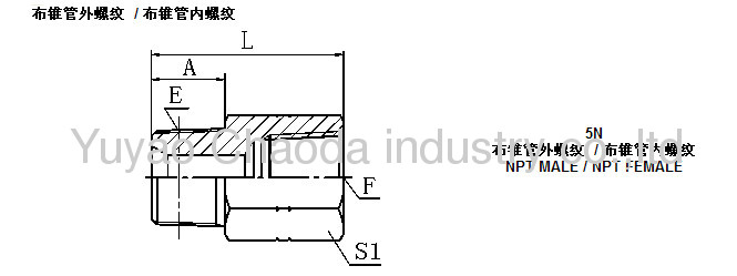 NPT MALE/NPT FEMALE THREAD FITTING