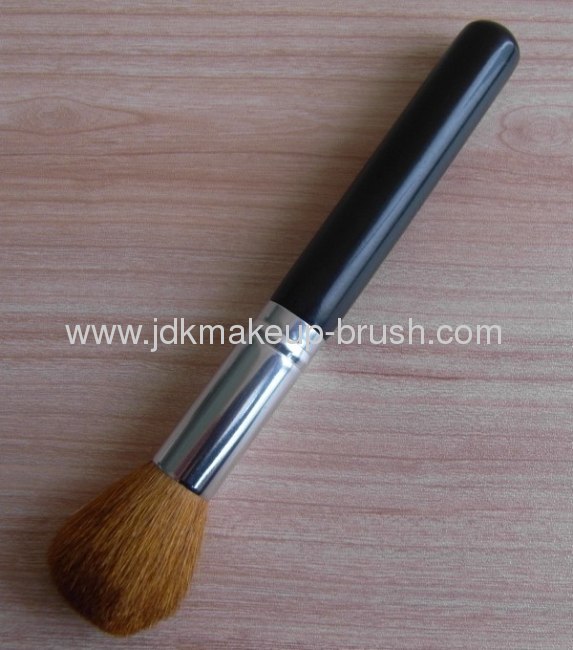 Copper ferrule Blush Brush with black wooden handle