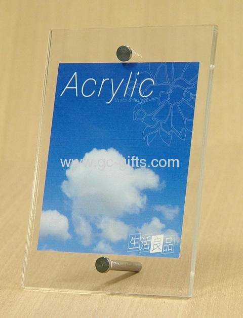 Promotional photo frame with metal stand