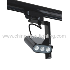 3W Aluminium LED Track Light IP20 with 3pcs Cree XRE Chips