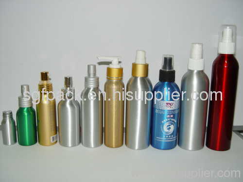 ABL brushed Aluminum bottle bamboo pump shampoo conditioner hair serum and lotion bottle aluminum 120ml aerosol bottle
