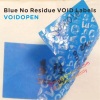 Custom No Residuce Blue VOID OPEN Tamper Proof Labels,No Transfer Blue Tamper Evident VOID OPEN Stickers