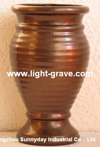 Ceramic grave vase,granite grave vase,Cemetery vase,Ceramic grave lamps
