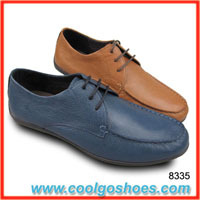 Lace up leather men casual shoes manufacturer