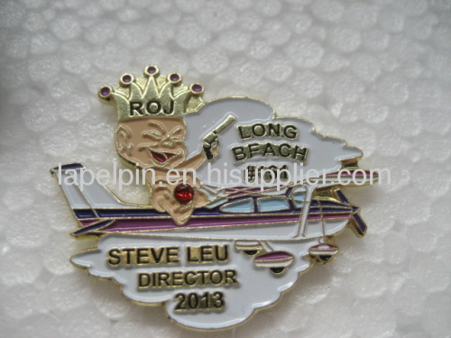 Diamond Stone Pin Transparent Color Pin