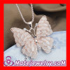 2013 Brand New Women's Crystal Butterfly Pendant Necklace