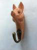 Basswood Carved Hook pighead shape