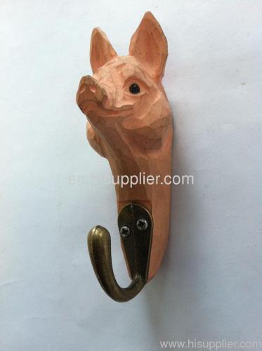 Basswood Carved Hook pighead shape