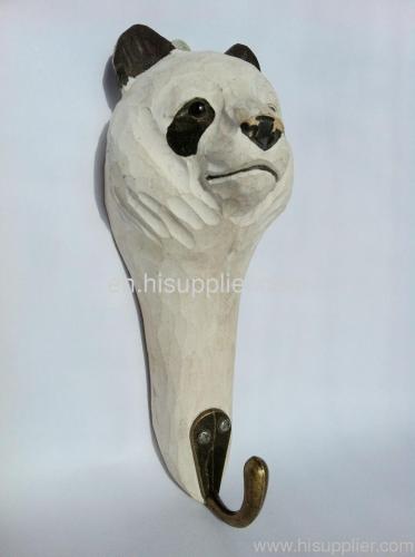 pine wood carved hook