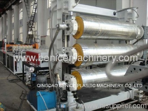 pvc /pc/pp corrugated sheet machine
