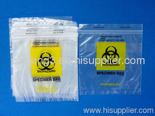 Sell Biohazard specimen ziplock bags