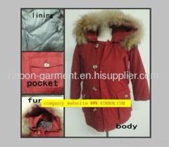 2013 new elegant ladies winter coat with big fox collar.