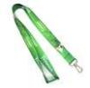 Promotional Green Color Heat Transfer Printed Polyester Lanyard, Custom Neck Lanyards