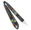 Full Color Heat Transfer Print Lanyard With Customized Logo, Swivel j-hook