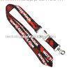 Staff Lanyards, Promotional Custom Polyester Woven Lanyard With Buckle, Hook