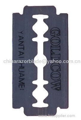 Carbon steel double edge razor blade