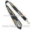 Personalised Lanyards For Key, Black Nylon Card Holder Lanyard With Egg Hook