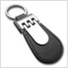 Black Leather Keychain/gift for promotion