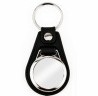 Genuine Leather keyrings with your logo badges